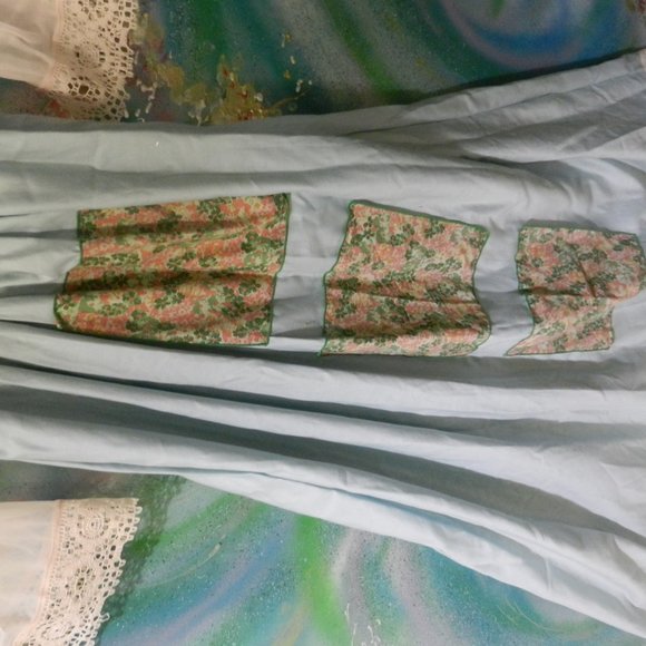 Hand Crafted prairiecore maxi dress vintage style Gunne Sax romantic long sleeve - Picture 5 of 16